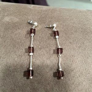 Sterling silver earrings.